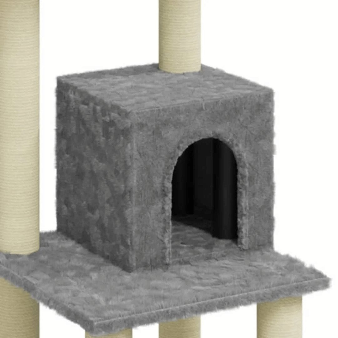 1 Metre Cat Tree Tower with Condo, Perches & Scratching Posts