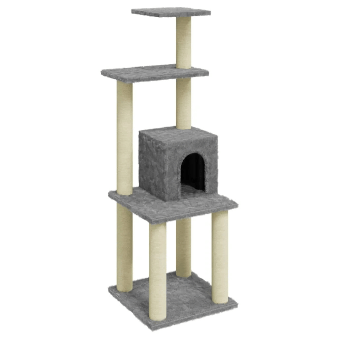 1 Metre Cat Tree Tower with Condo, Perches & Scratching Posts