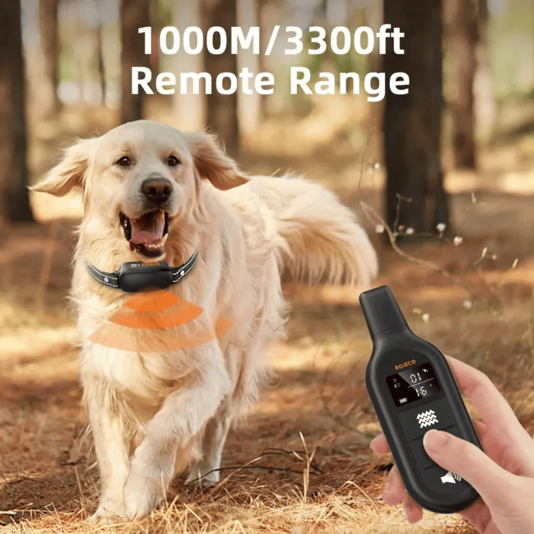 1000m Remote Dog Training Collar | Waterproof & Rechargeable E-Collar