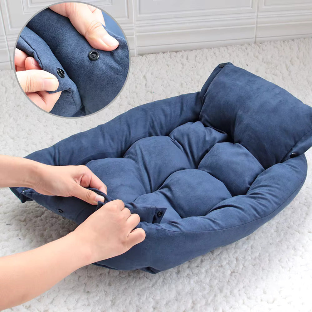 3-In-1 Pet Bed Sofa Cushion for Smaller Dogs & Cats