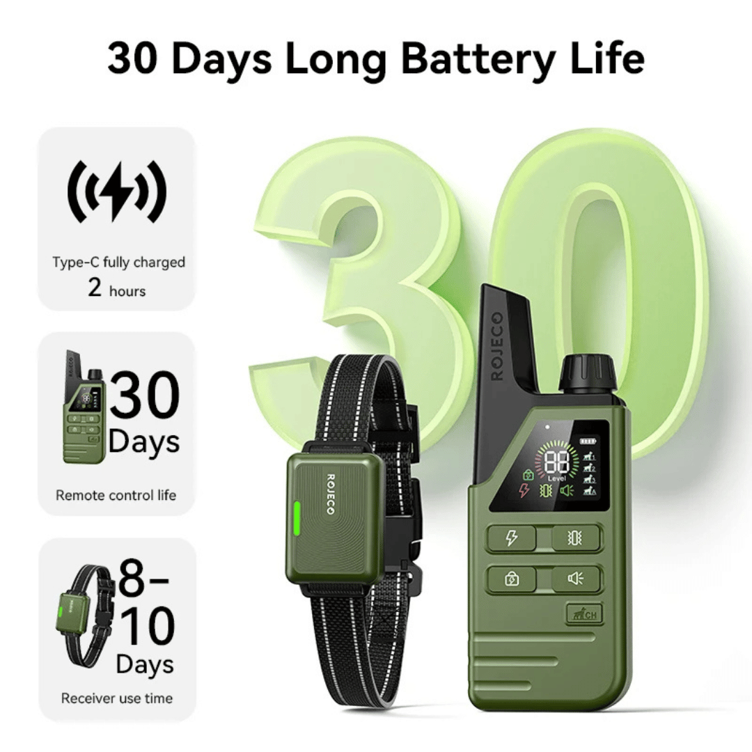 300m Smart Dog Training Collar & Remote Control | Waterproof & Rechargeable