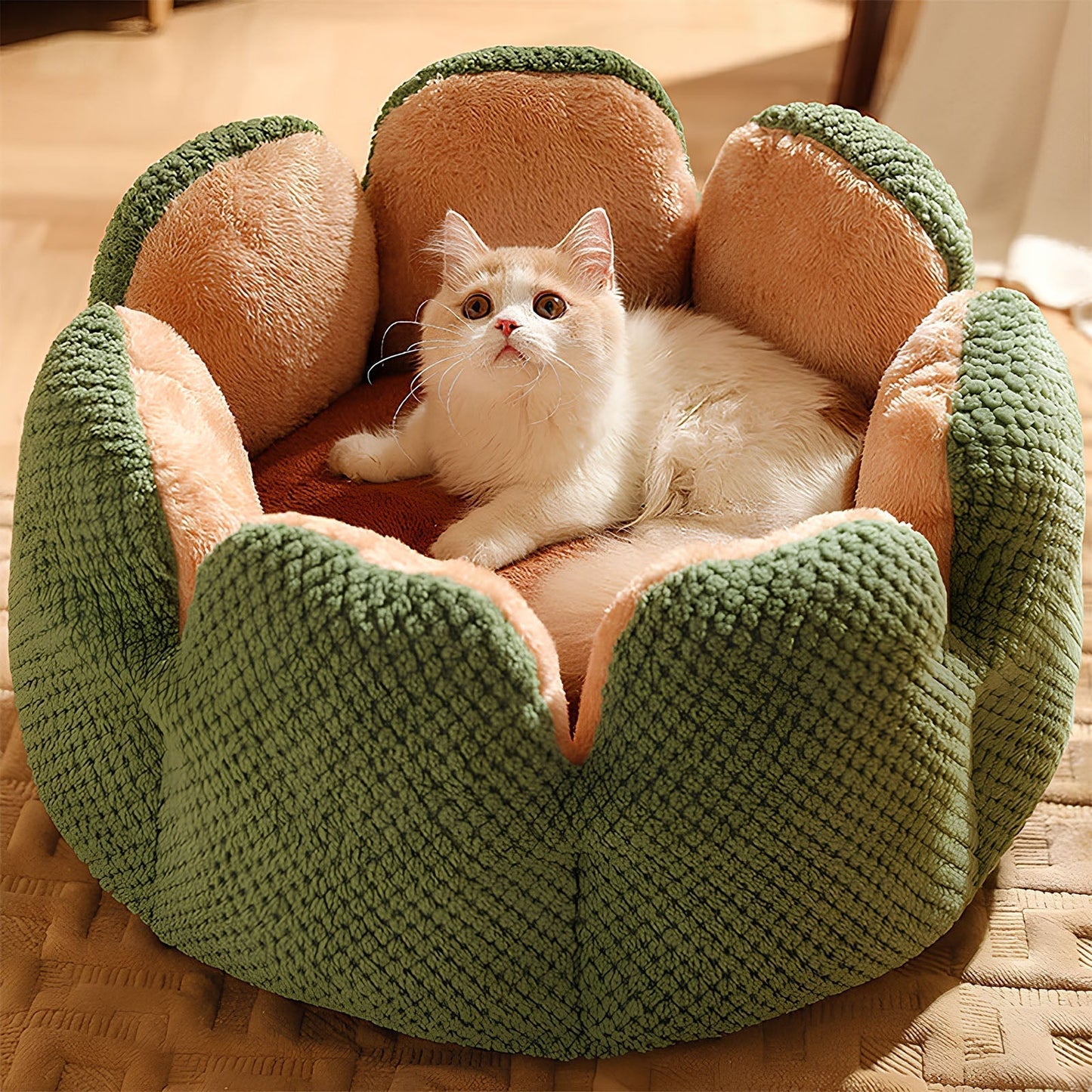 Cactus-Shaped Pet Bed for Cats & Small Dogs