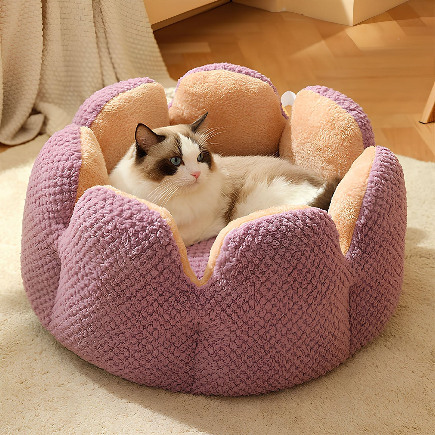 Cactus-Shaped Pet Bed for Cats & Small Dogs
