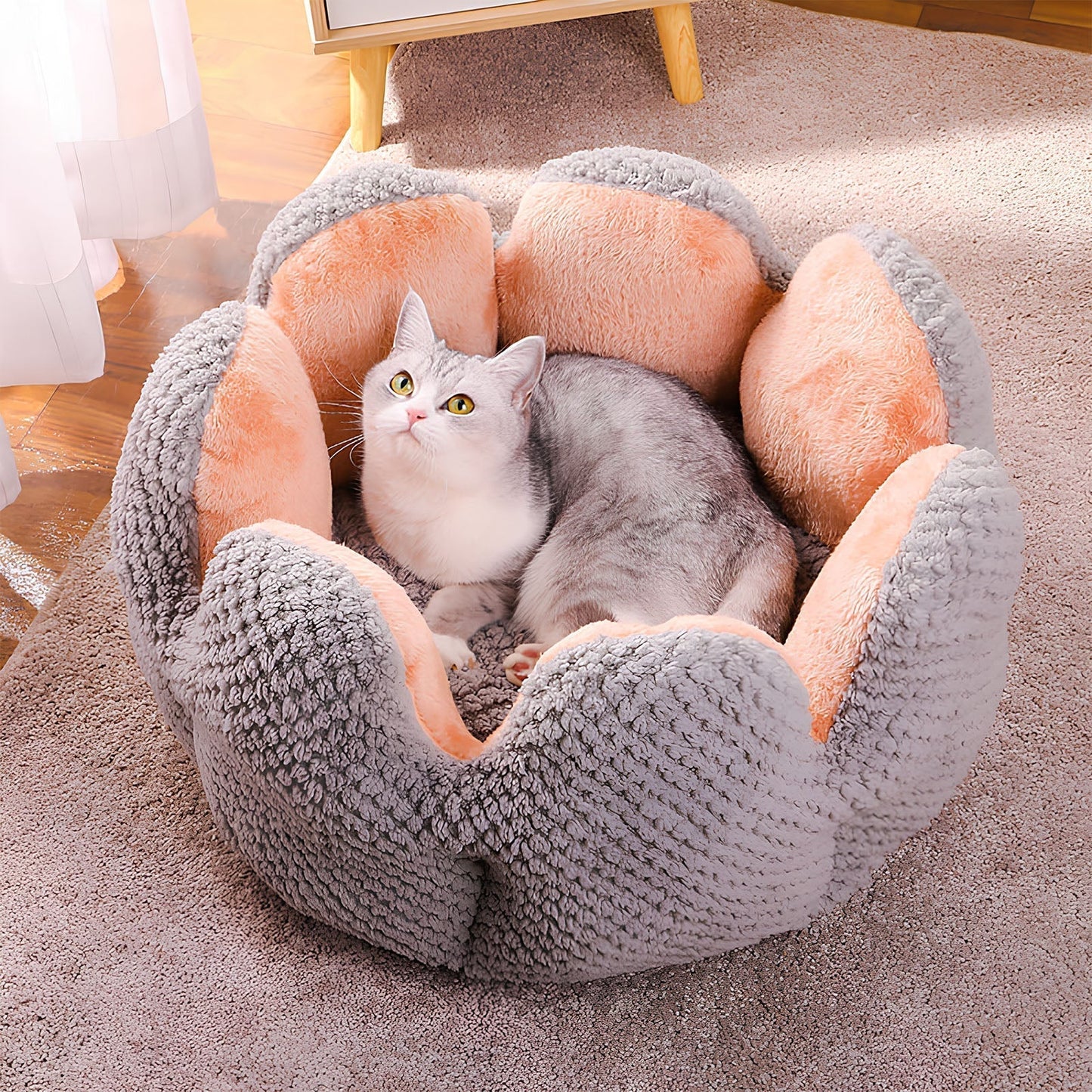 Cactus-Shaped Pet Bed for Cats & Small Dogs