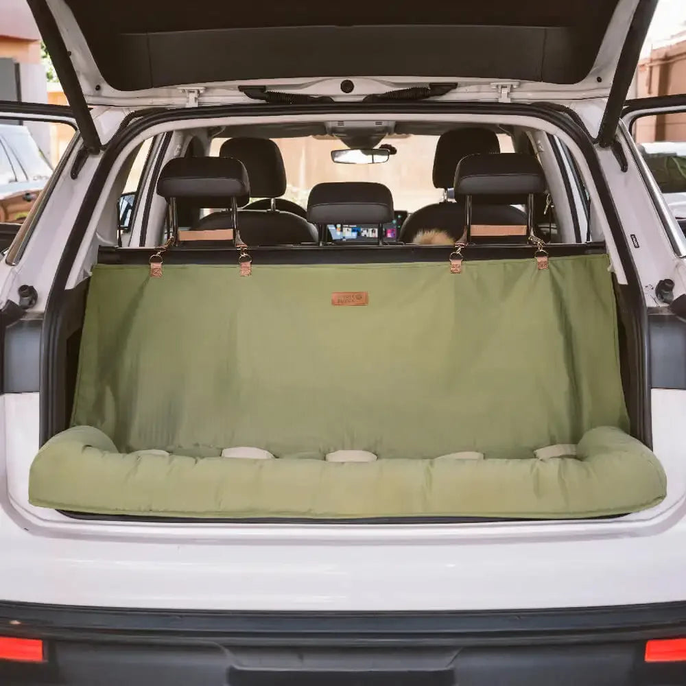 Chessboard-Pattern Comfy Car Seat Bed for Large Dogs