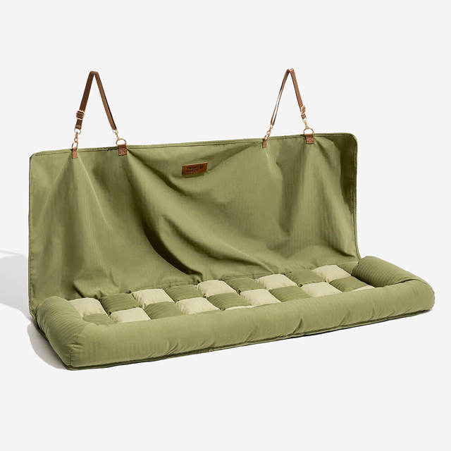 Chessboard-Pattern Comfy Car Seat Bed for Large Dogs