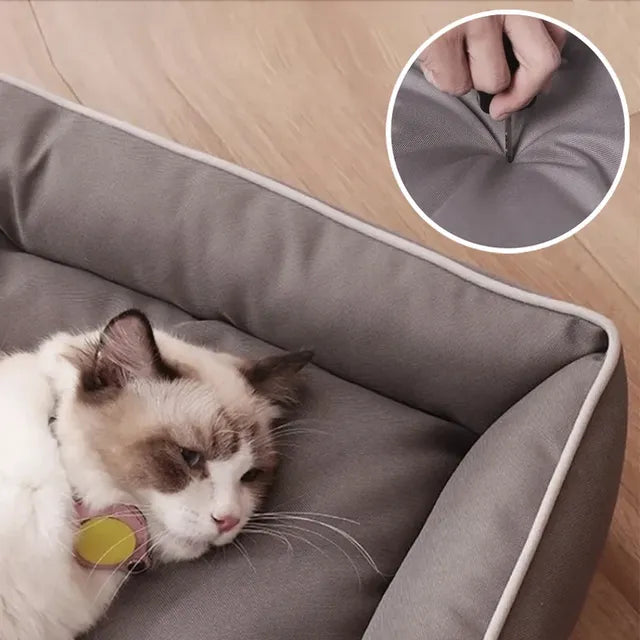 Comfy Scratch Resistant & Waterpoof Dog Bed