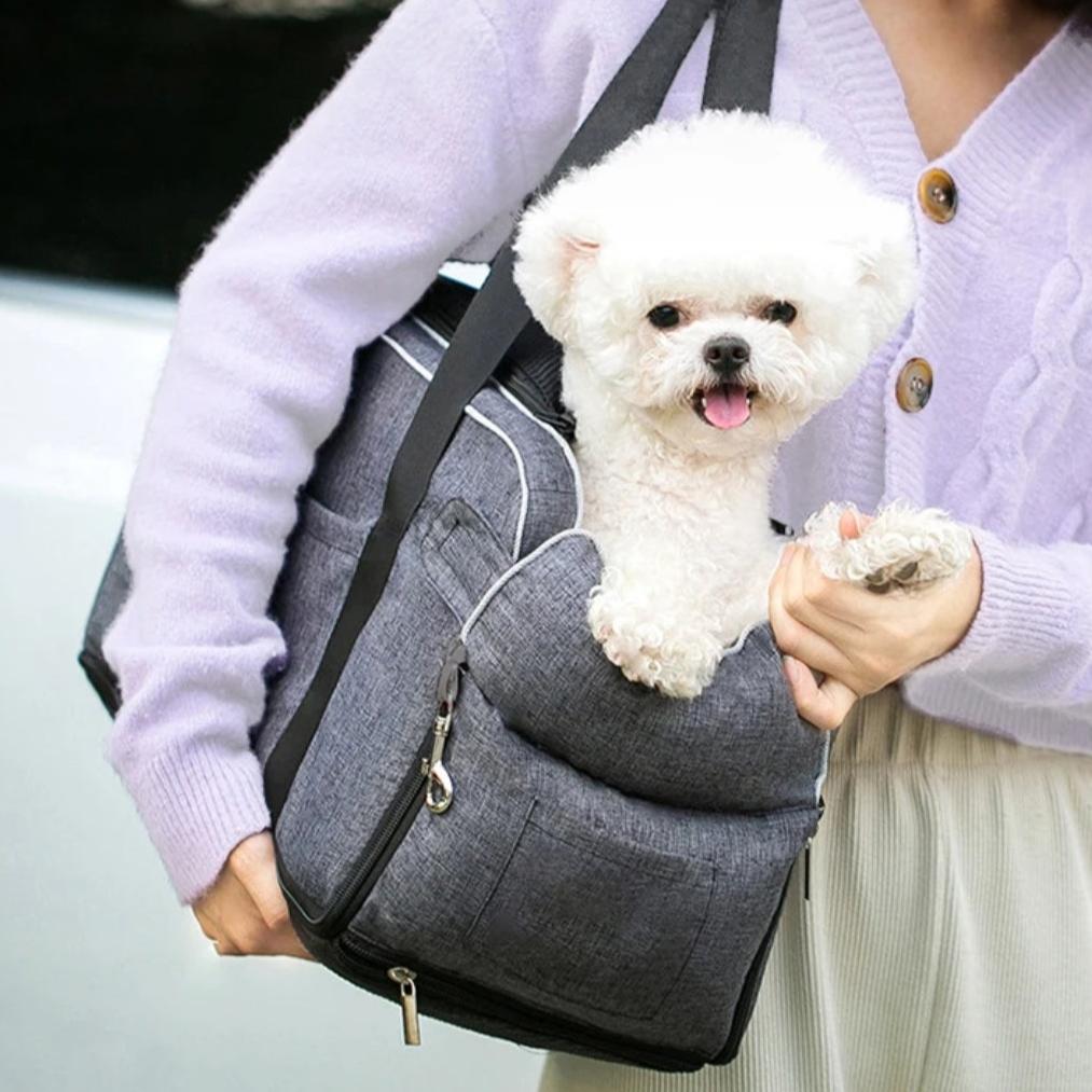 Compact Dog Car Bed & Travel Bag for Small Dogs