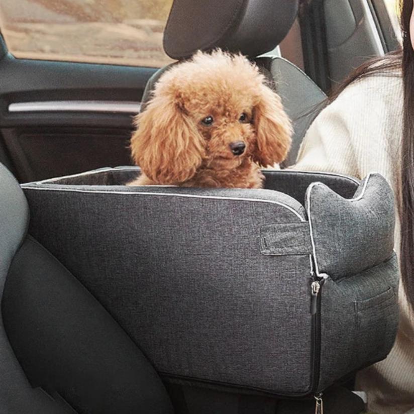Compact Dog Car Bed & Travel Bag for Small Dogs