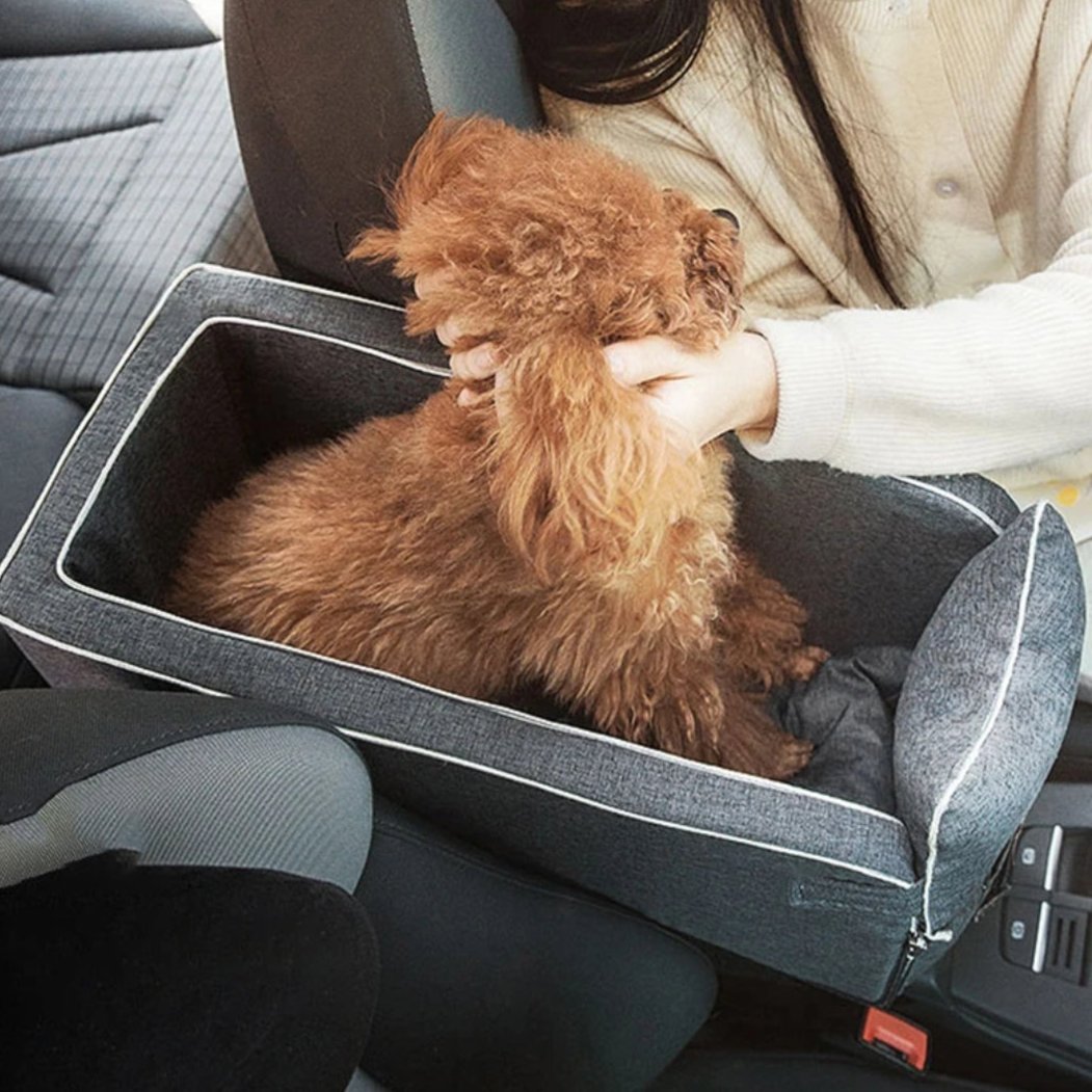 Compact Dog Car Bed & Travel Bag for Small Dogs