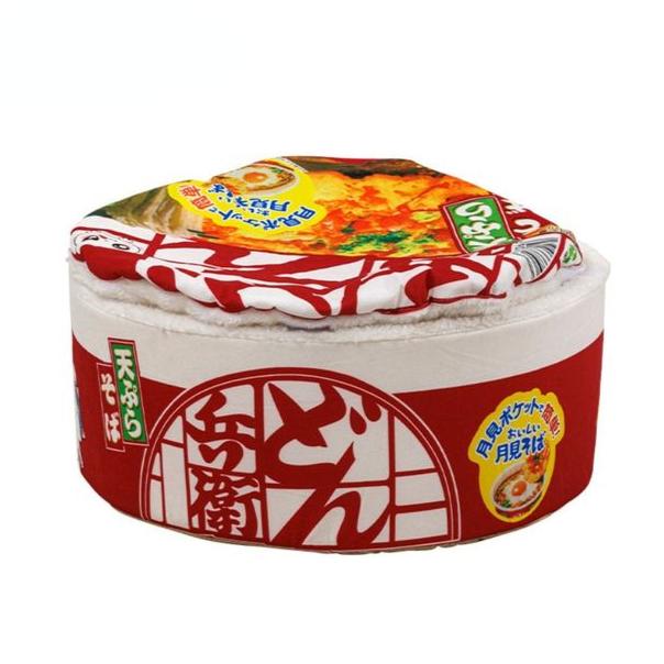 Cute Instant Noodle-Shaped Cat Bed