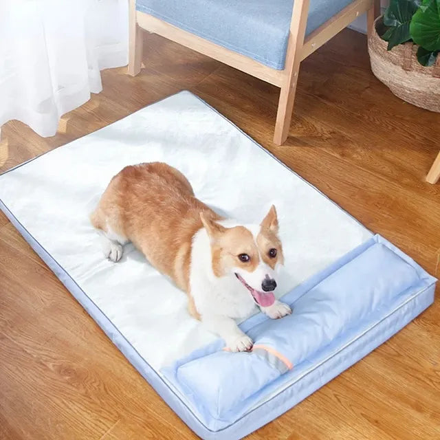 Dog Cooling Mat | Orthopedic Memory Foam with Washable Cover