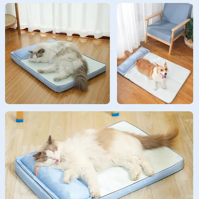 Dog Cooling Mat | Orthopedic Memory Foam with Washable Cover