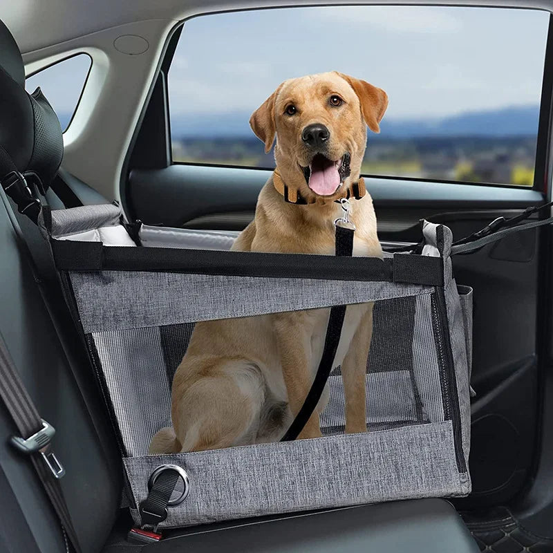 Easy-to-Install Dog Car Basket for Small to Medium Dogs