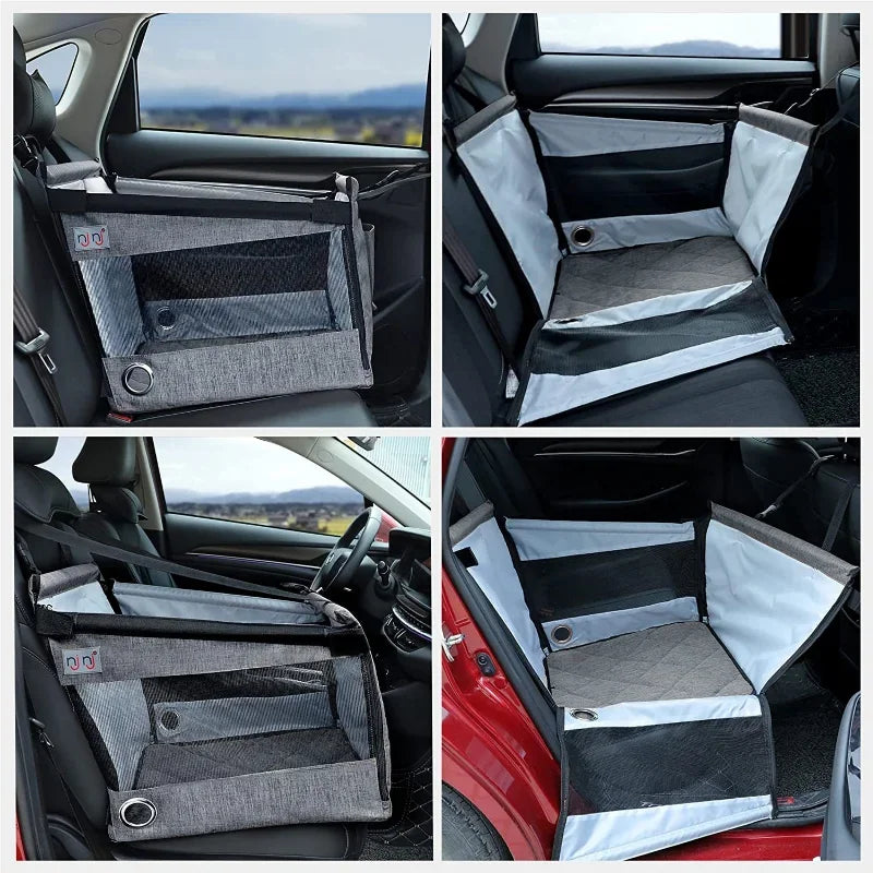 Easy-to-Install Dog Car Basket for Small to Medium Dogs