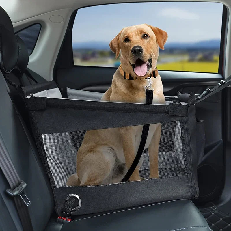 Easy-to-Install Dog Car Basket for Small to Medium Dogs