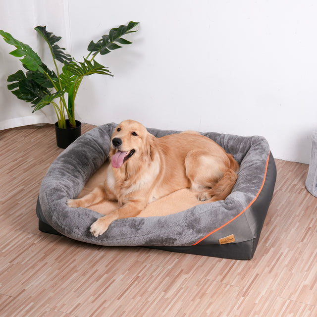 Extra-Large Orthopedic Memory Foam Dog Bed for Large Dogs