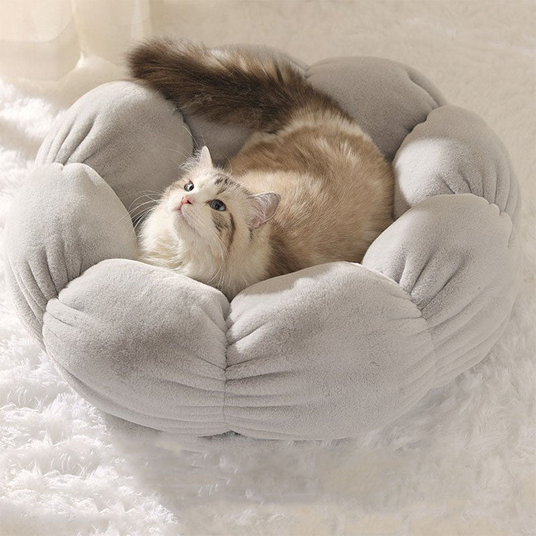 Flower-Shaped Cat Bed Nest