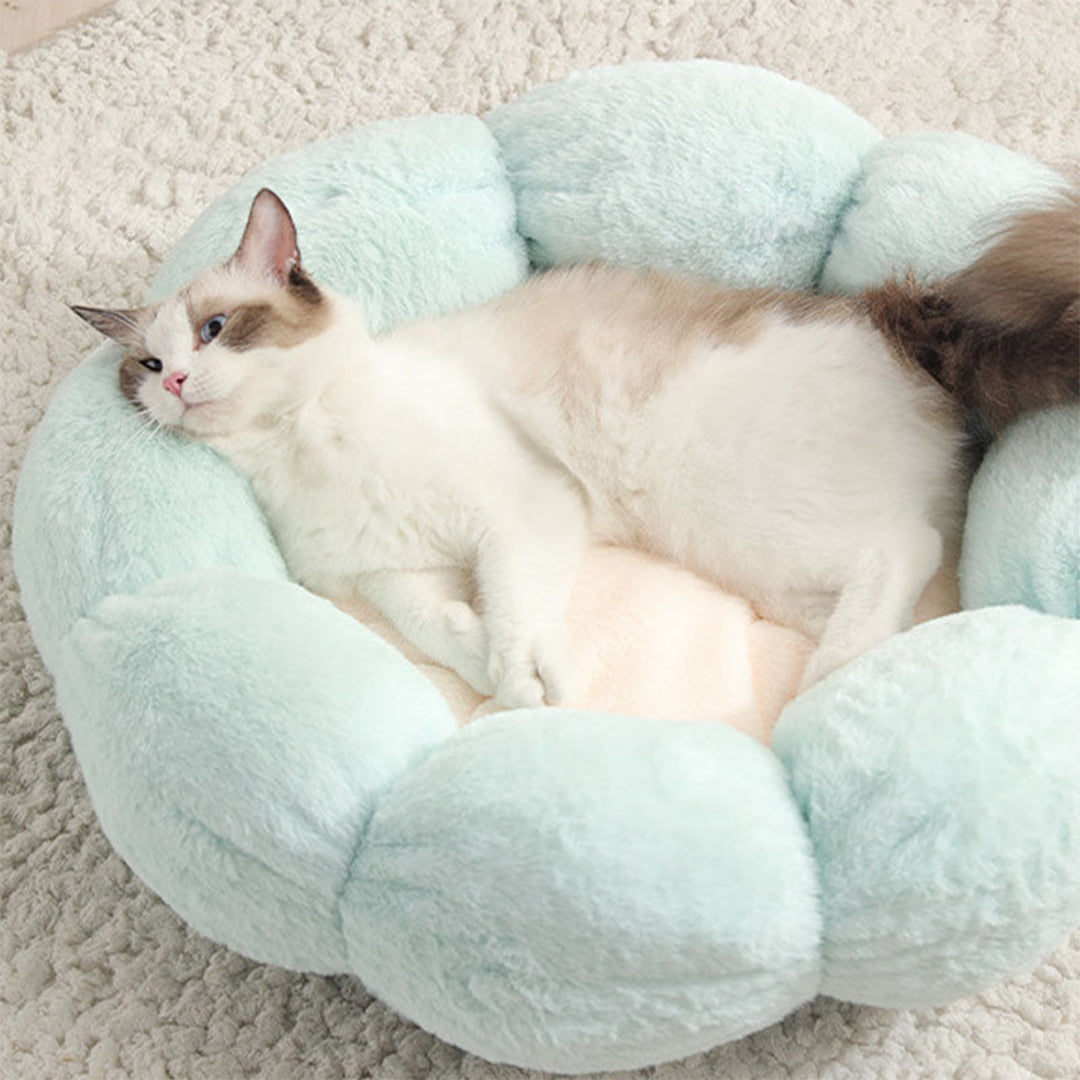 Flower-Shaped Cat Bed Nest