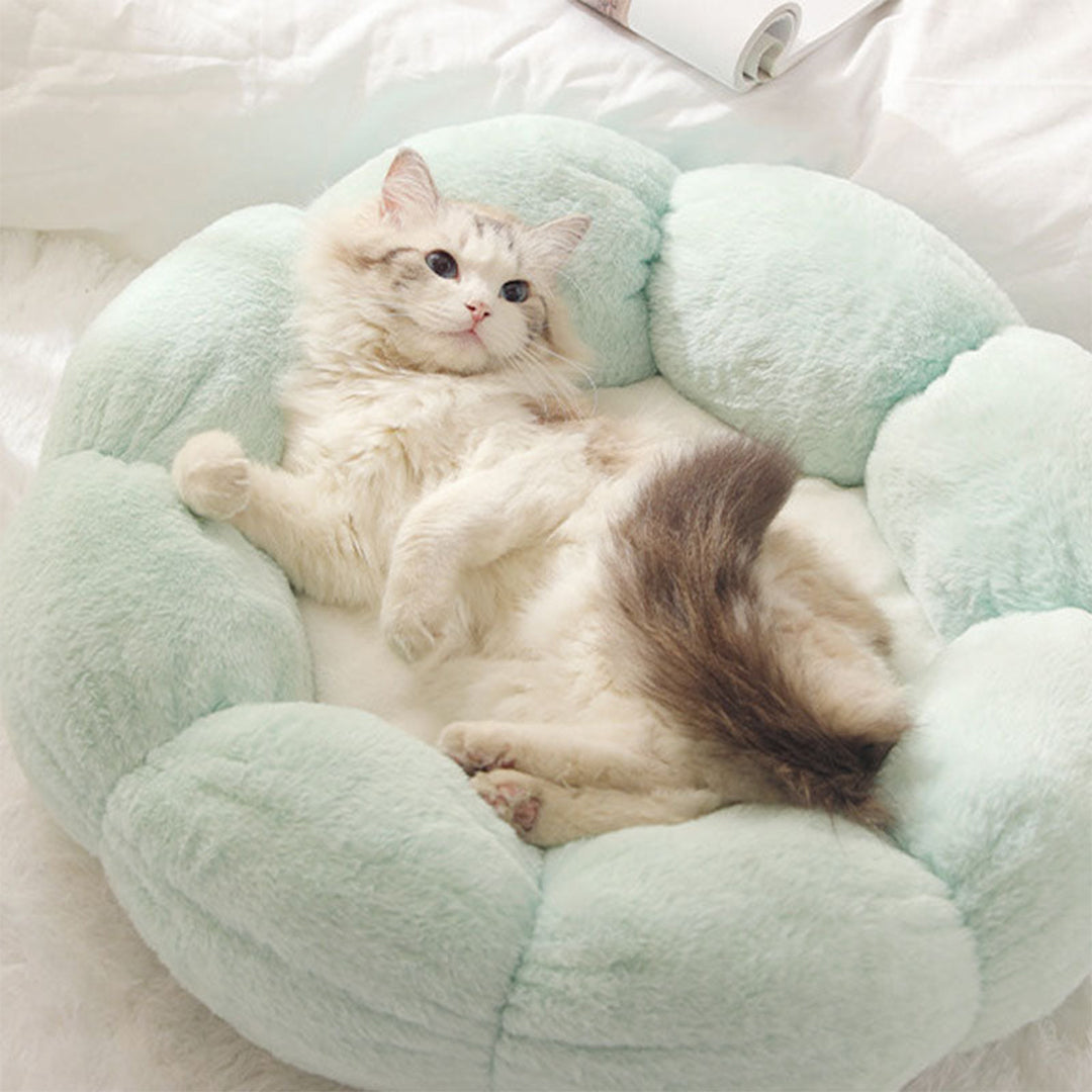 Flower-Shaped Cat Bed Nest