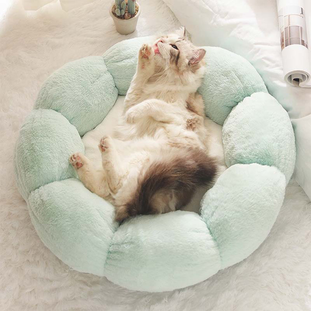 Flower-Shaped Cat Bed Nest