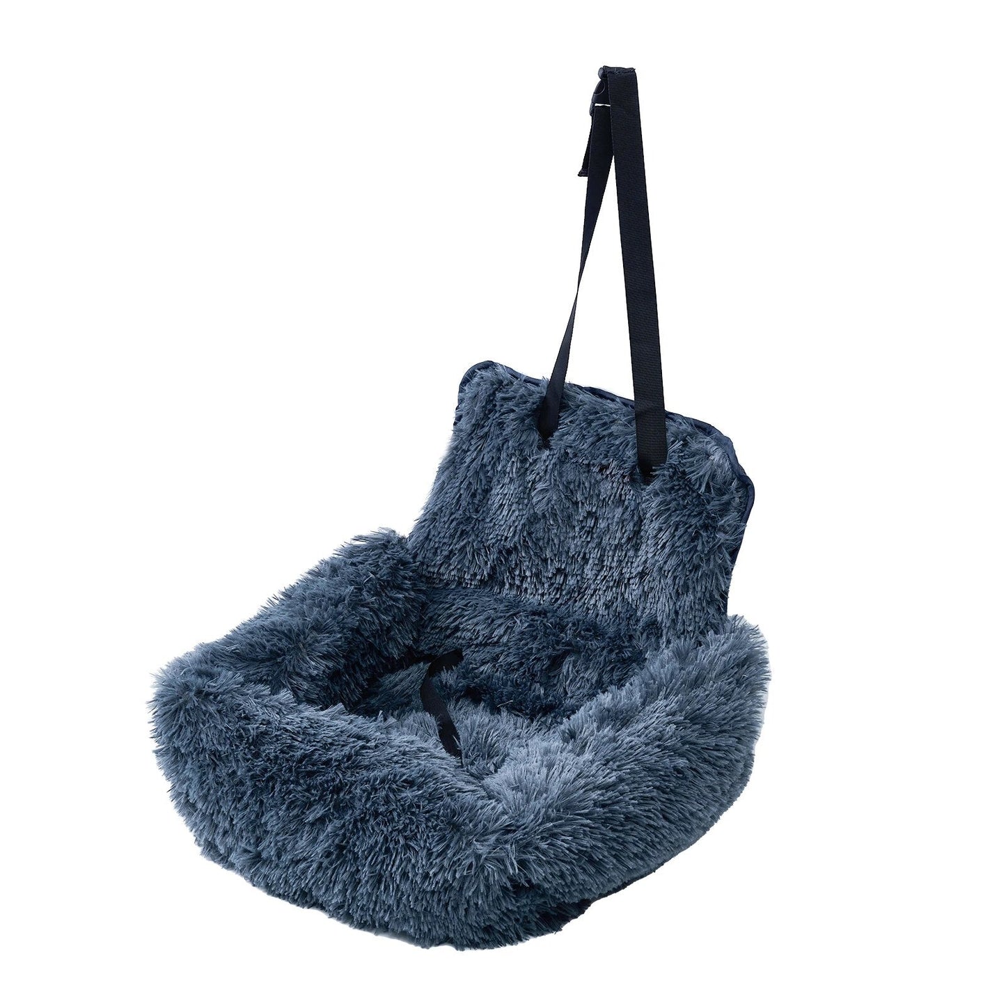 Fluffy Calming Dog Car Seat Bed