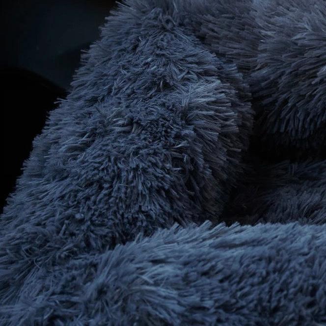 Fluffy Calming Dog Car Seat Bed