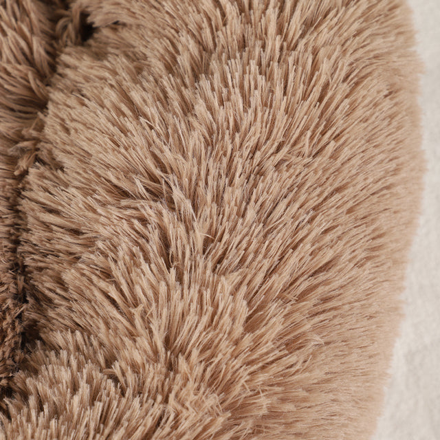 Fluffy Paw-Shaped Calming Dog Bed