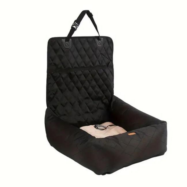 Foldable & Reversible Dog Car Seat & Padded Basket