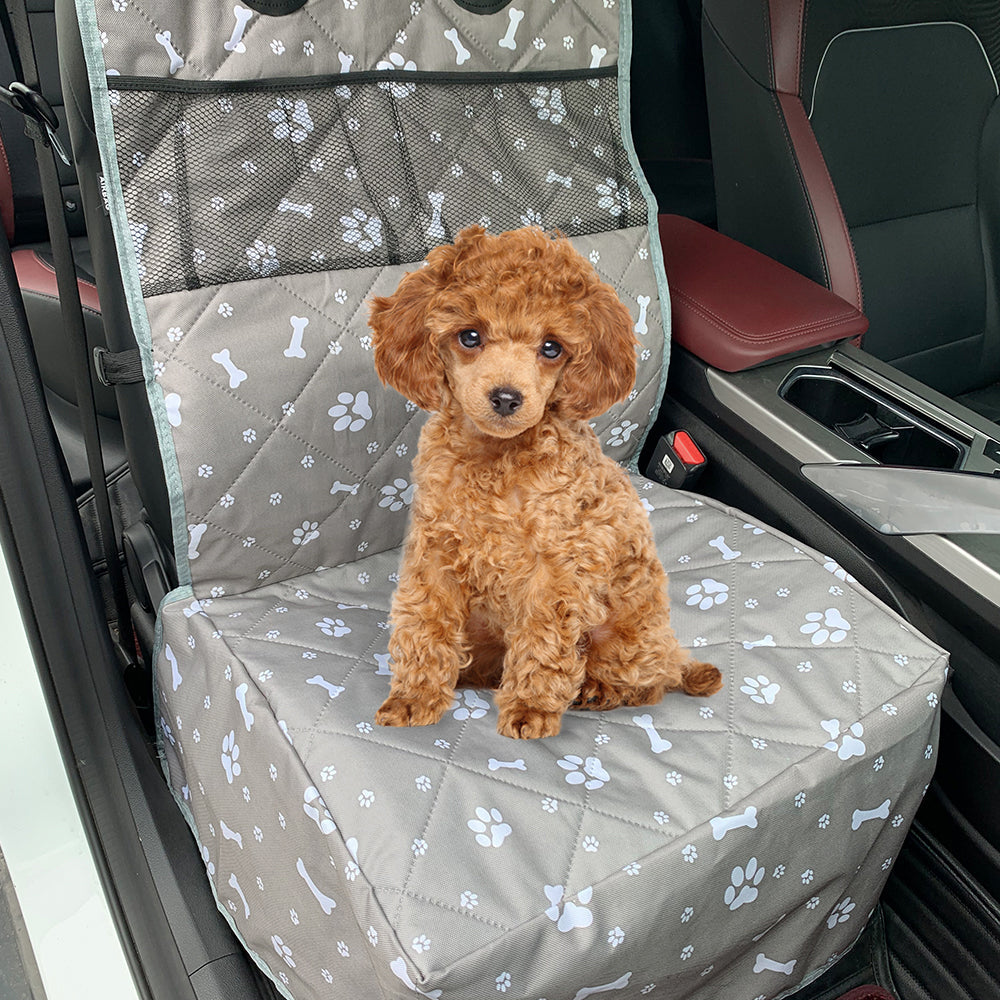 Front Seat Dog Car Seat Cover with Pockets