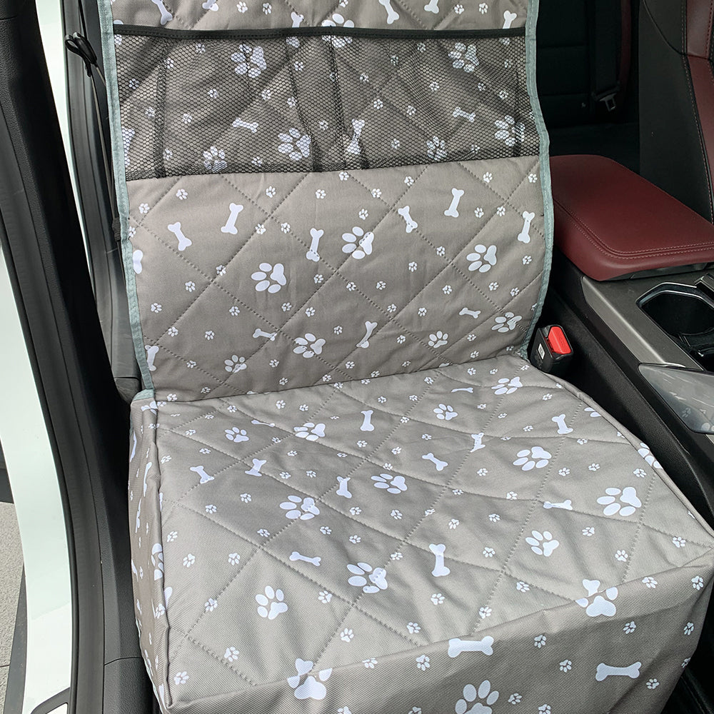 Front Seat Dog Car Seat Cover with Pockets
