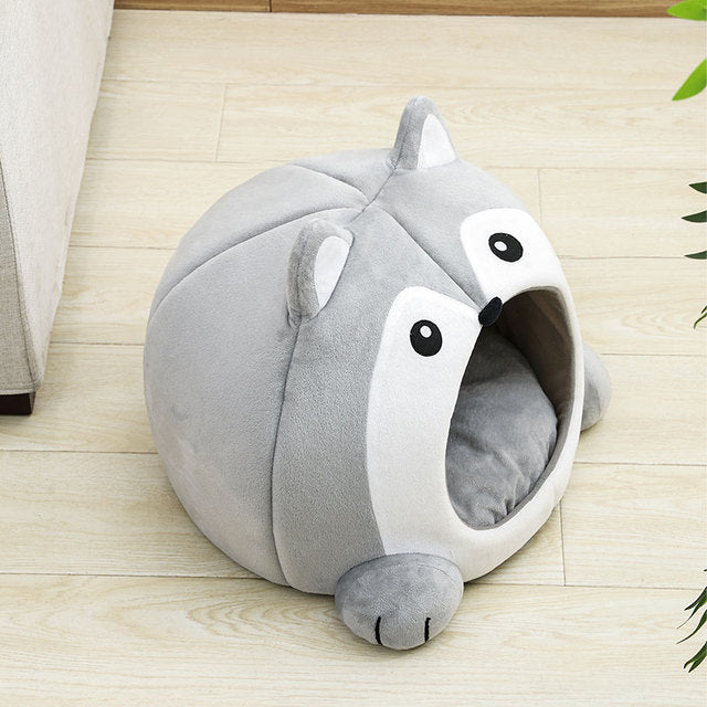 Fun Plush Cat Bed House