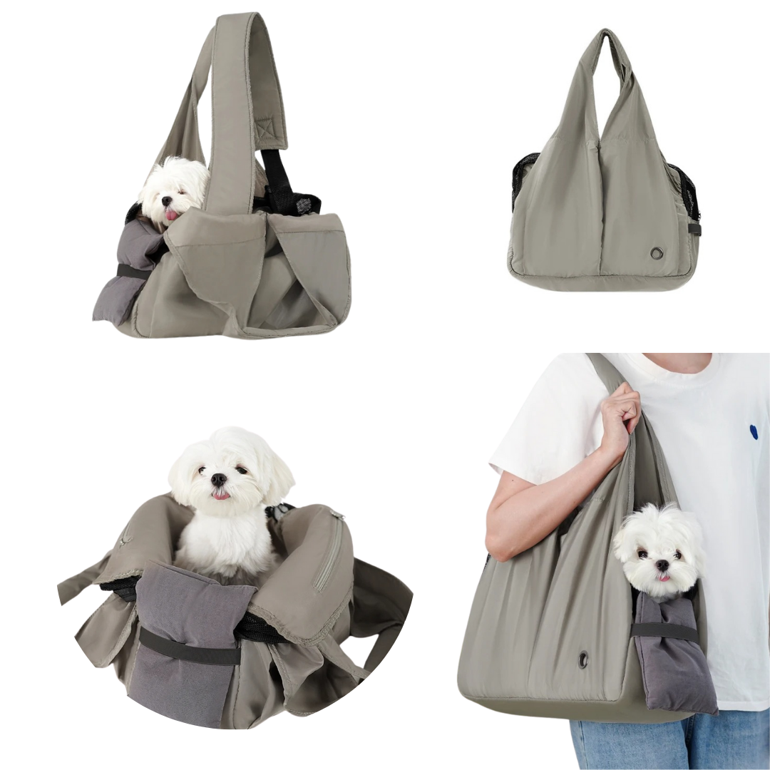 Hands-Free Small Dog Shoulder Bag