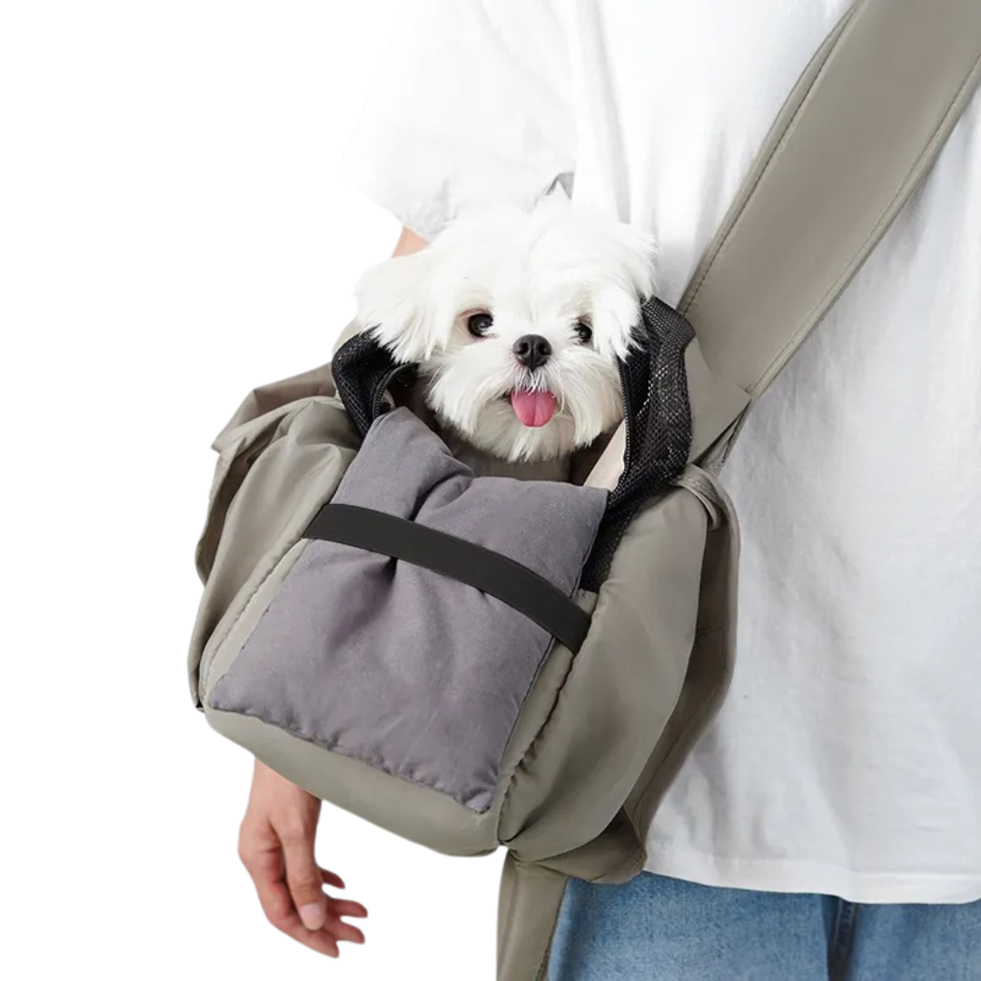 Hands-Free Small Dog Shoulder Bag