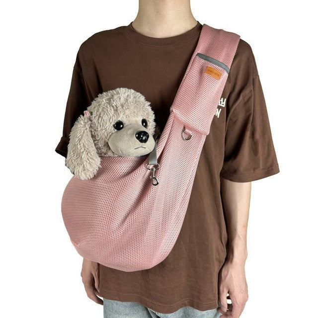 Lightweight & Breathable Crossbody Dog Sling Shoulder Bag