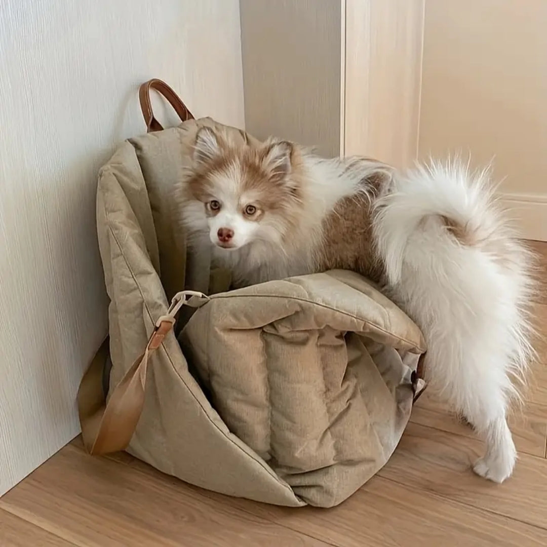 Luxury 3-in-1 Dog Travel Bag Bed & Car Seat