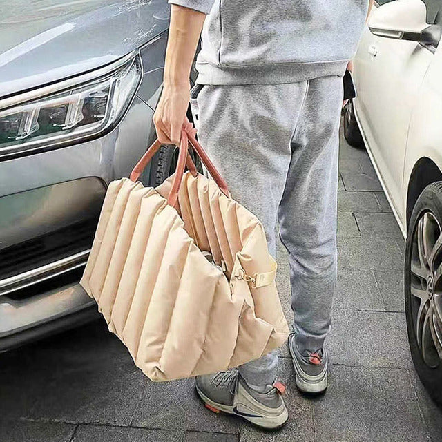 Luxury 3-in-1 Dog Travel Bag Bed & Car Seat