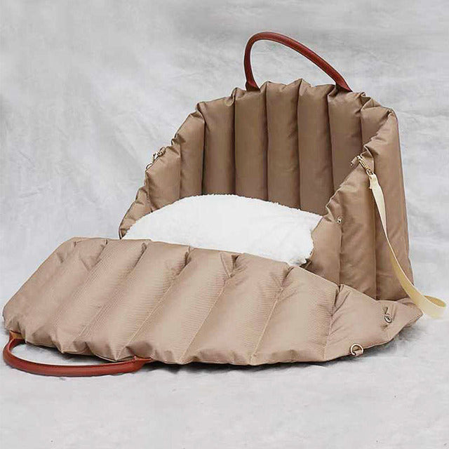 Luxury 3-in-1 Dog Travel Bag Bed & Car Seat
