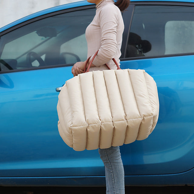 Luxury 3-in-1 Dog Travel Bag Bed & Car Seat