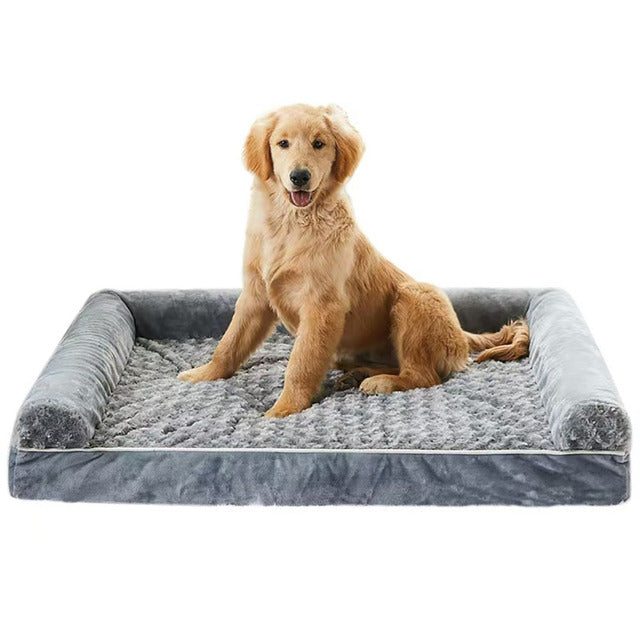 Luxury Orthopedic Memory Foam Dog Bed with Washable Cover