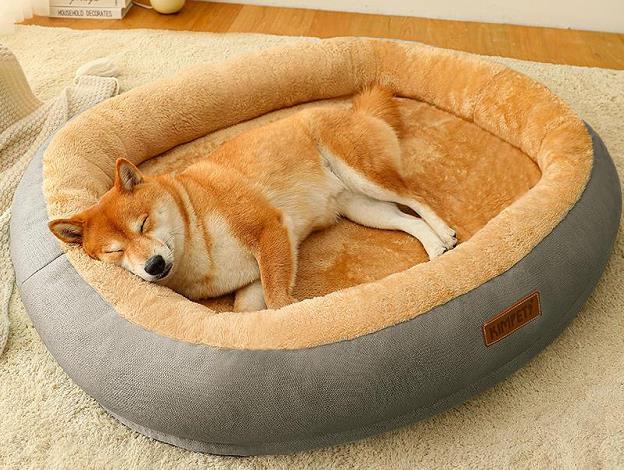 Luxury Velvet-Comfort Dog Bed