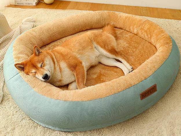 Luxury Velvet-Comfort Dog Bed