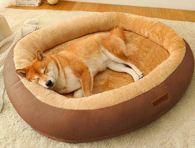 Luxury Velvet-Comfort Dog Bed