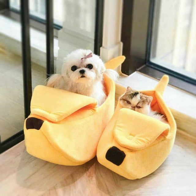 Banana Cat Bed Nest