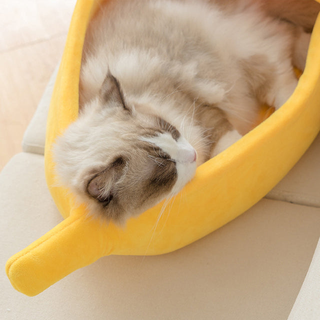 Banana Cat Bed Nest