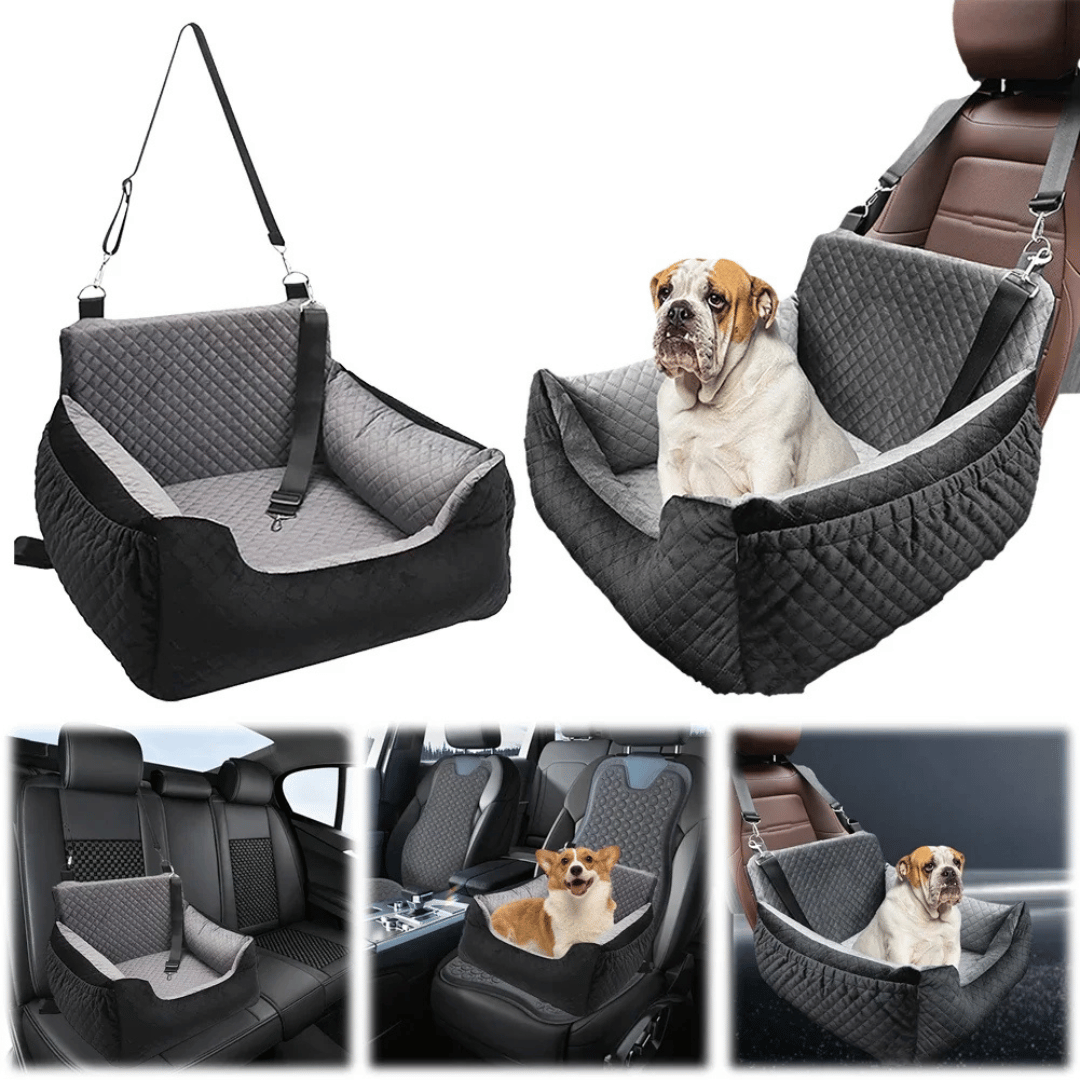 Cushioned & Washable Dog Car Seat