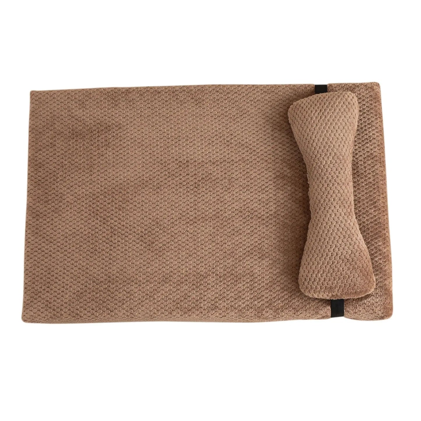 Dream-Pillow Calming Dog Bed with Plush Washable Cover