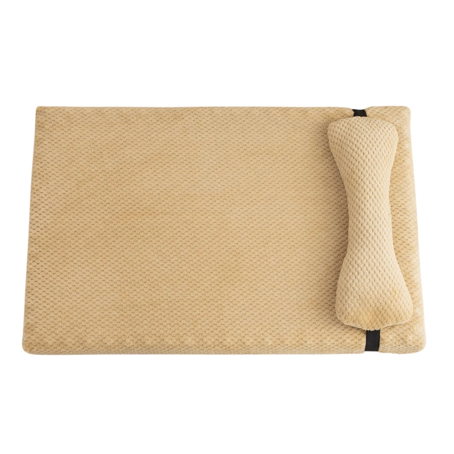 Dream-Pillow Calming Dog Bed with Plush Washable Cover