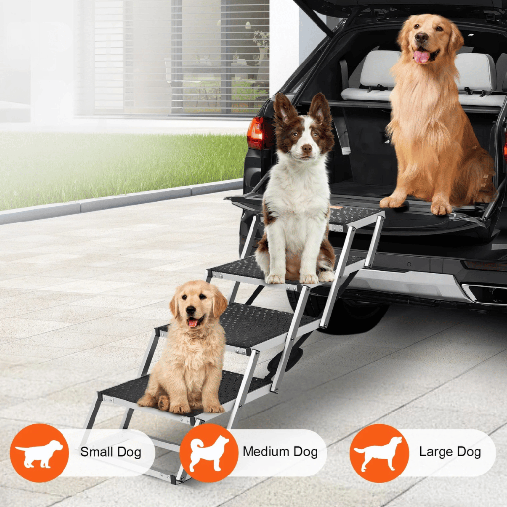 Easy-Hop Safe & Secure Folding Dog Car Steps