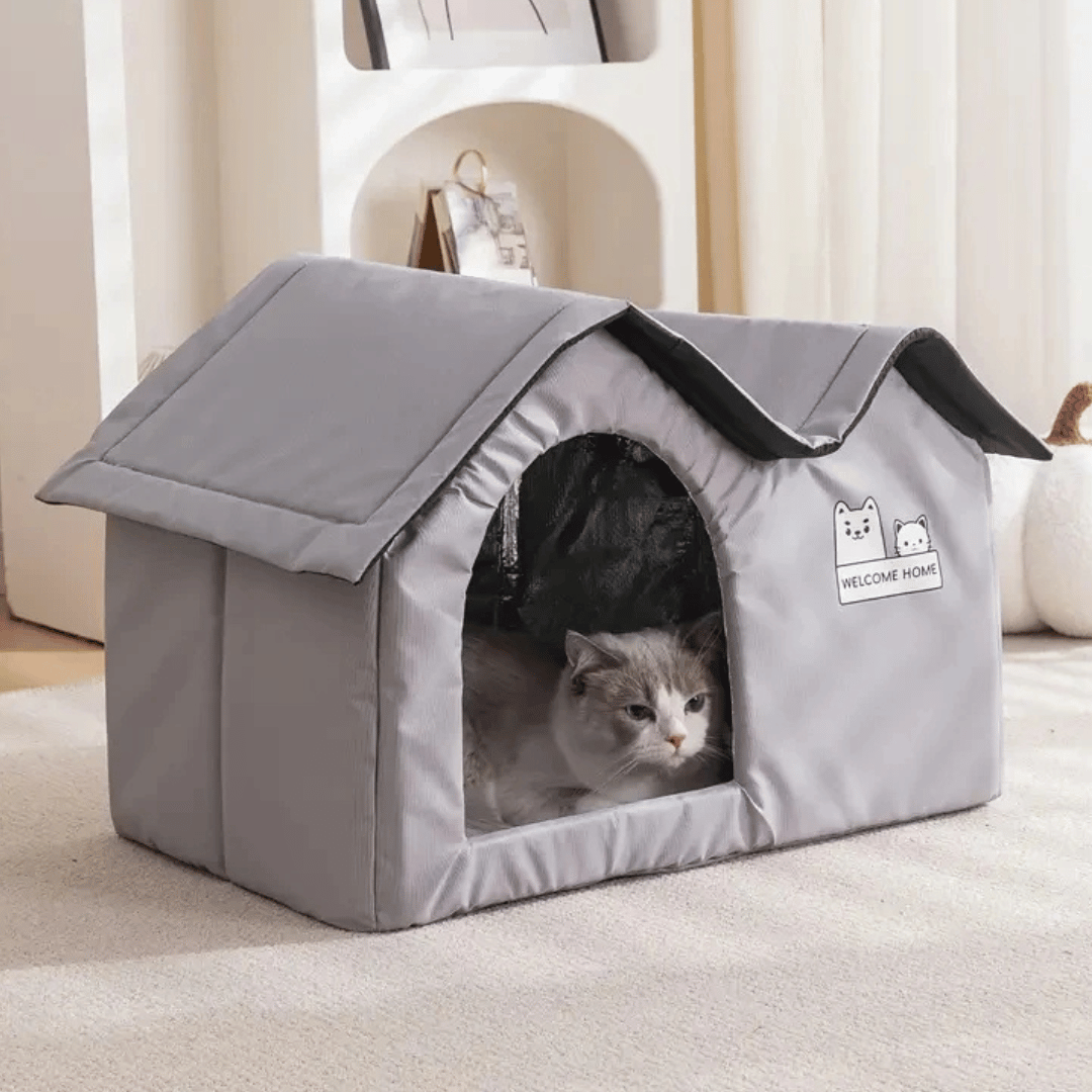 Feline Lodge Summer Cooling Cat House for Indoors & Outdoors